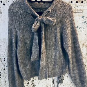 Zara Gray Textured Women's Sweater